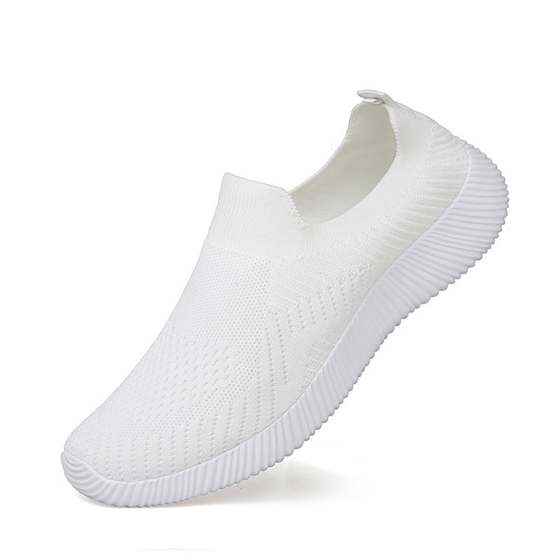 Unisex nan ultraleichter Schlupfschuh aus Feinstrick mit anatomischem Komfortfußbett und gerippter Flexlaufsohle