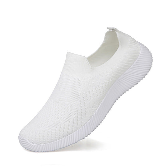 Unisex nan ultraleichter Schlupfschuh aus Feinstrick mit anatomischem Komfortfußbett und gerippter Flexlaufsohle