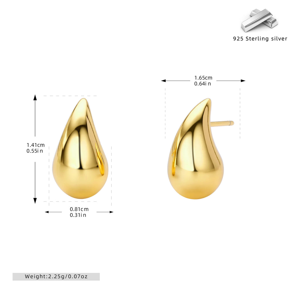 Damen Ohrstecker im eleganten Tropfen-Design Shop Nory