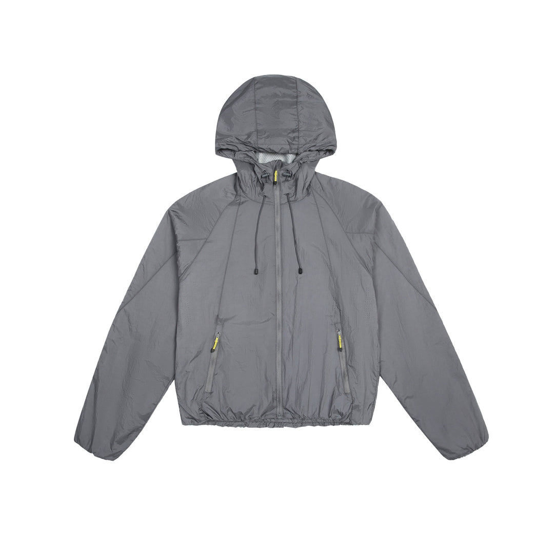 Unisex Leichter Windbreaker mit verstellbarer Kapuze, packbarer Nylonjacke Shop Nory