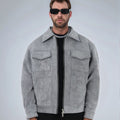 Herren lässige Suede Jacke