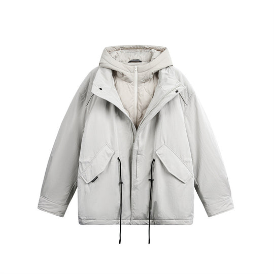 Herren Oversize Parka mit gesteppter Wattierung und Tunnelzug Shop Nory