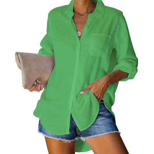 Damen lässige Hemdbluse