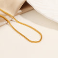 Damen klassische Curb Kette Halskette Shop Nory