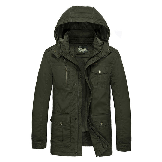 Herren Feldparka mit Teddyfutter und verstellbarer Kapuze Shop Nory