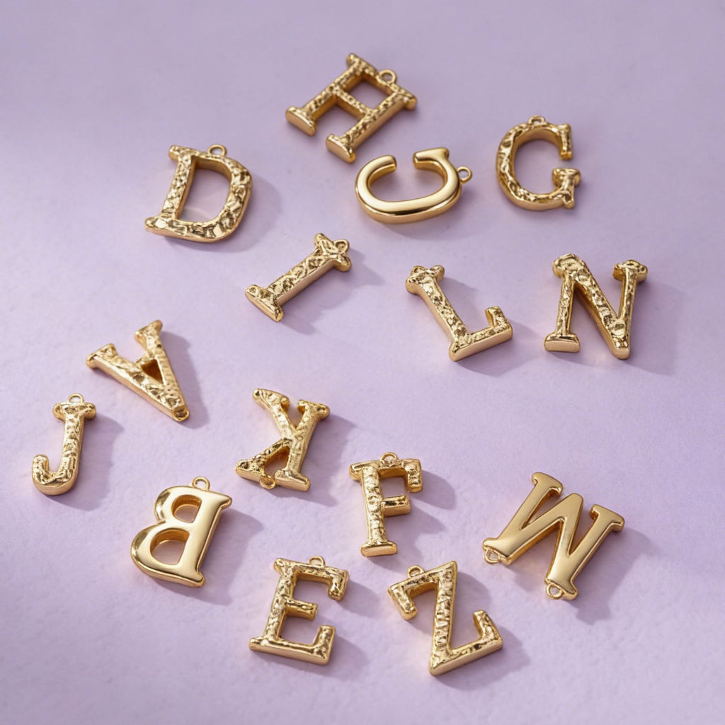 Damen goldene Buchstaben-Halskette Shop Nory