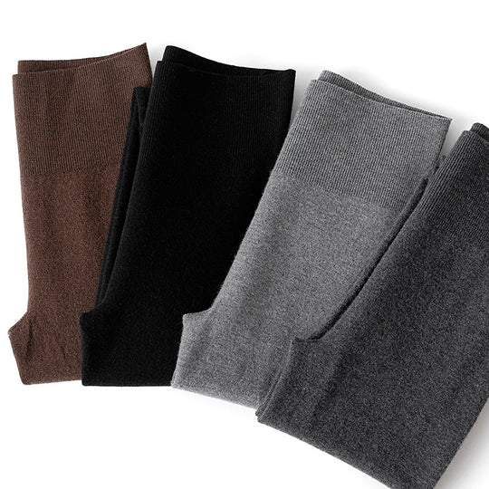 Damen Thermo-Leggings aus Feinstrick mit hohem Bund und Rippbündchen Shop Nory
