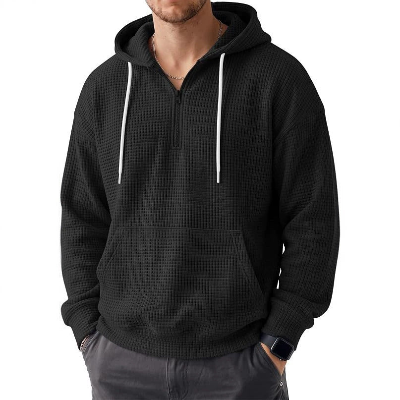 Herren Bequemer Kapuzenpullover mit Reißverschluss Shop Nory