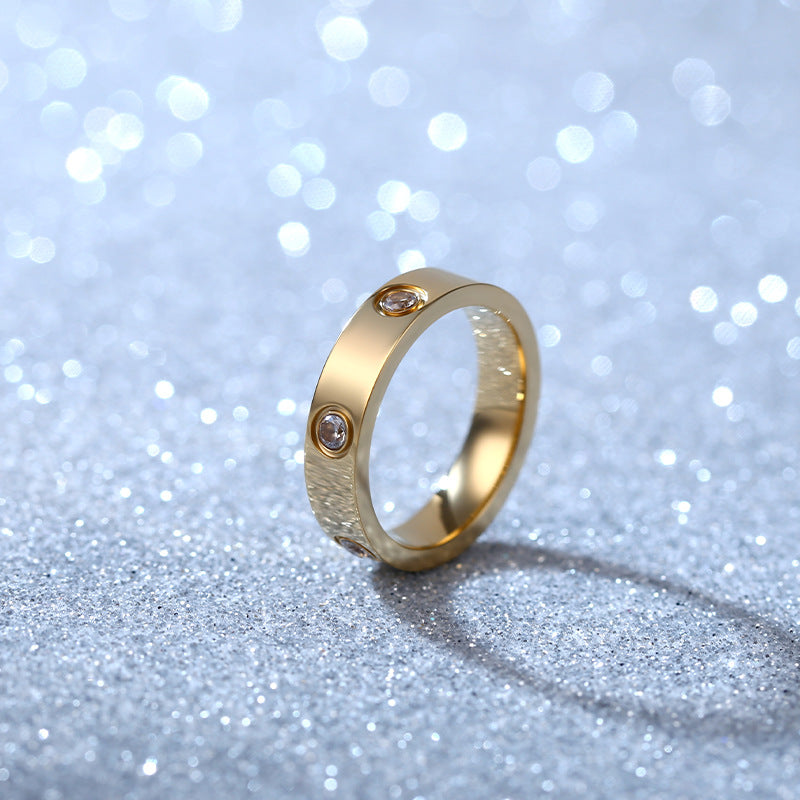 Damen Eleganter und zeitloser Ring mit funkelnden Kristallen Shop Nory