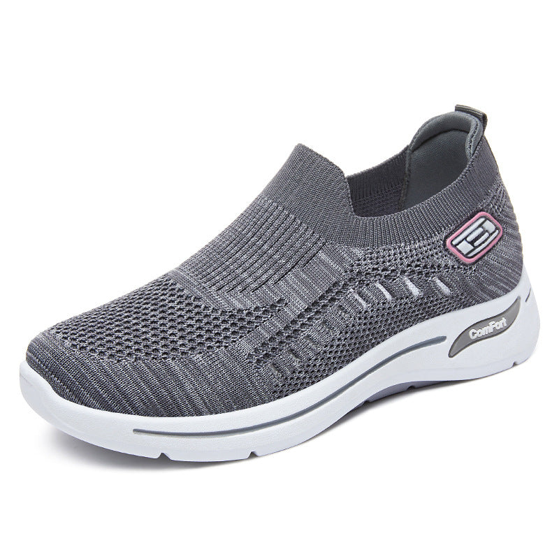 Damen nan ultraleichter gestrickter Slip-On Walking-Sneaker mit nahtlosem Sockenschaft und dämpfender EVA-Comfort-Zwischensohle Shop Nory