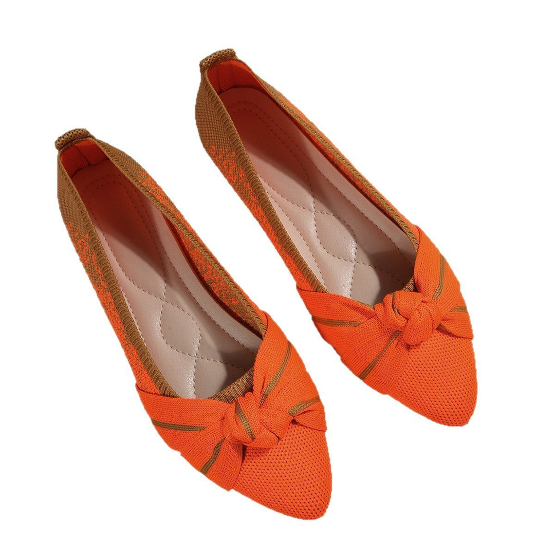 Damen Ballerina mit elegantem Schleifen-Design