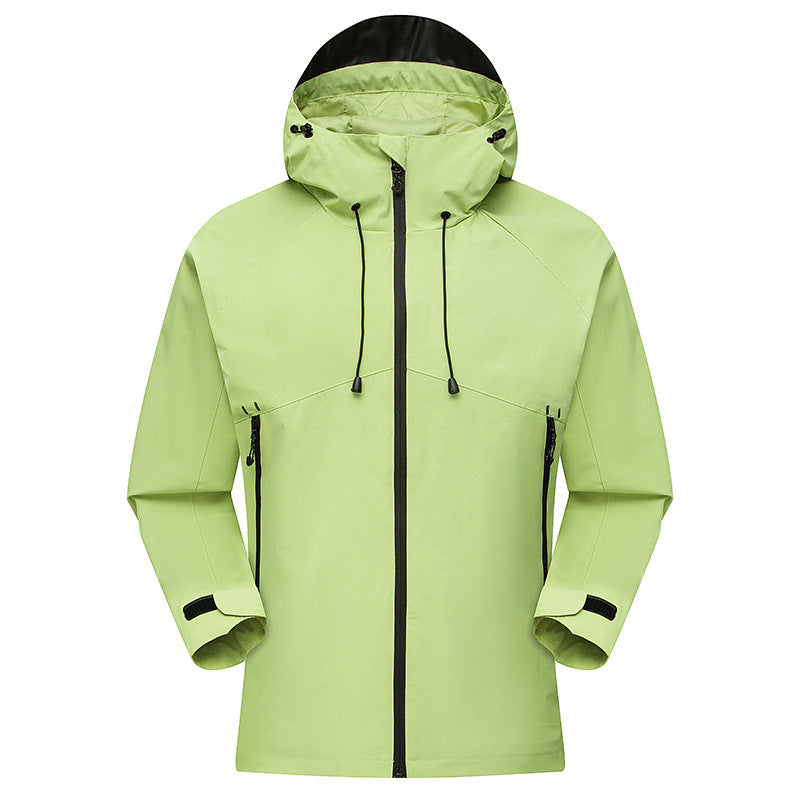 Herren Wasserdichter High-Visibility Shellparka mit atmungsaktiver Membran, verstellbarer Kapuze und Belüftung Shop Nory