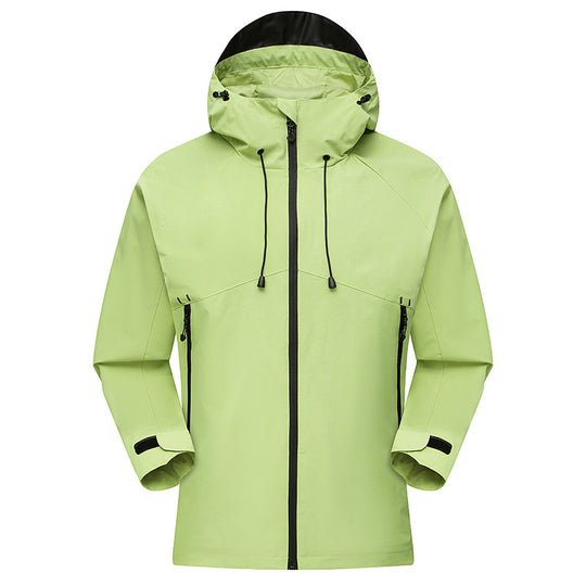 Herren Wasserdichter High-Visibility Shellparka mit atmungsaktiver Membran, verstellbarer Kapuze und Belüftung Shop Nory