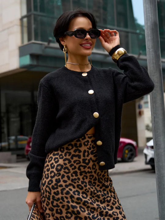 Damen Glamouröser Strickcardigan Shop Nory