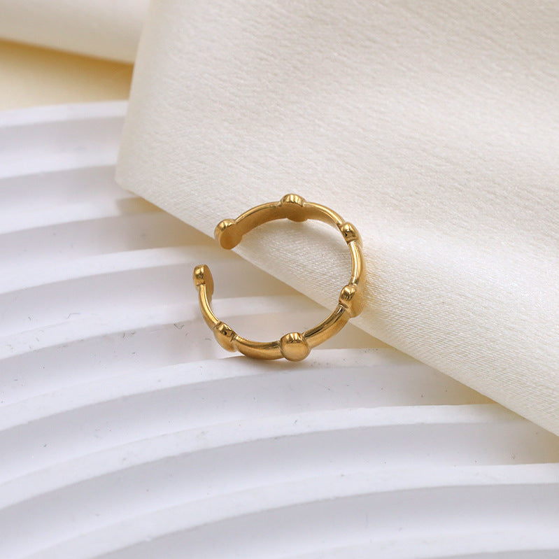 Damen Offener Ring mit stilvollem Perlen-Design Shop Nory