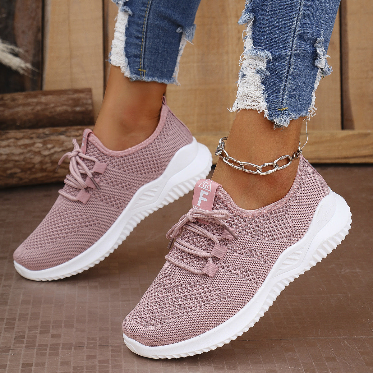 Damen atmungsaktive Sneaker in modischem Design