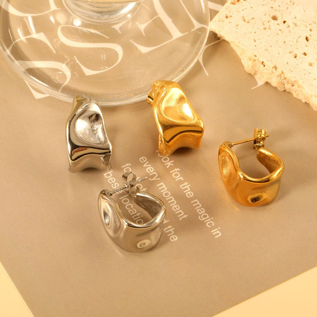 Damen elegante Edelstahl Ohrhänger Shop Nory