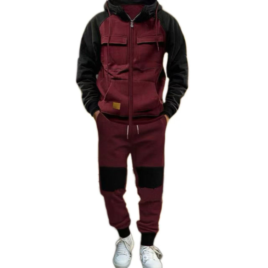 Herren funktionaler Freizeitanzug mit praktischen Taschen Shopnory