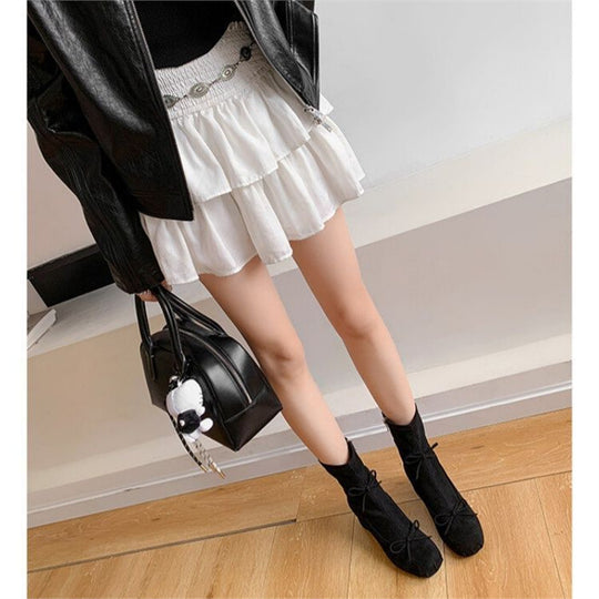 Damen Ballerina‑inspirierte Ankle‑Heels mit gerafftem Schaft und sculpted Blockabsatz Shop Nory