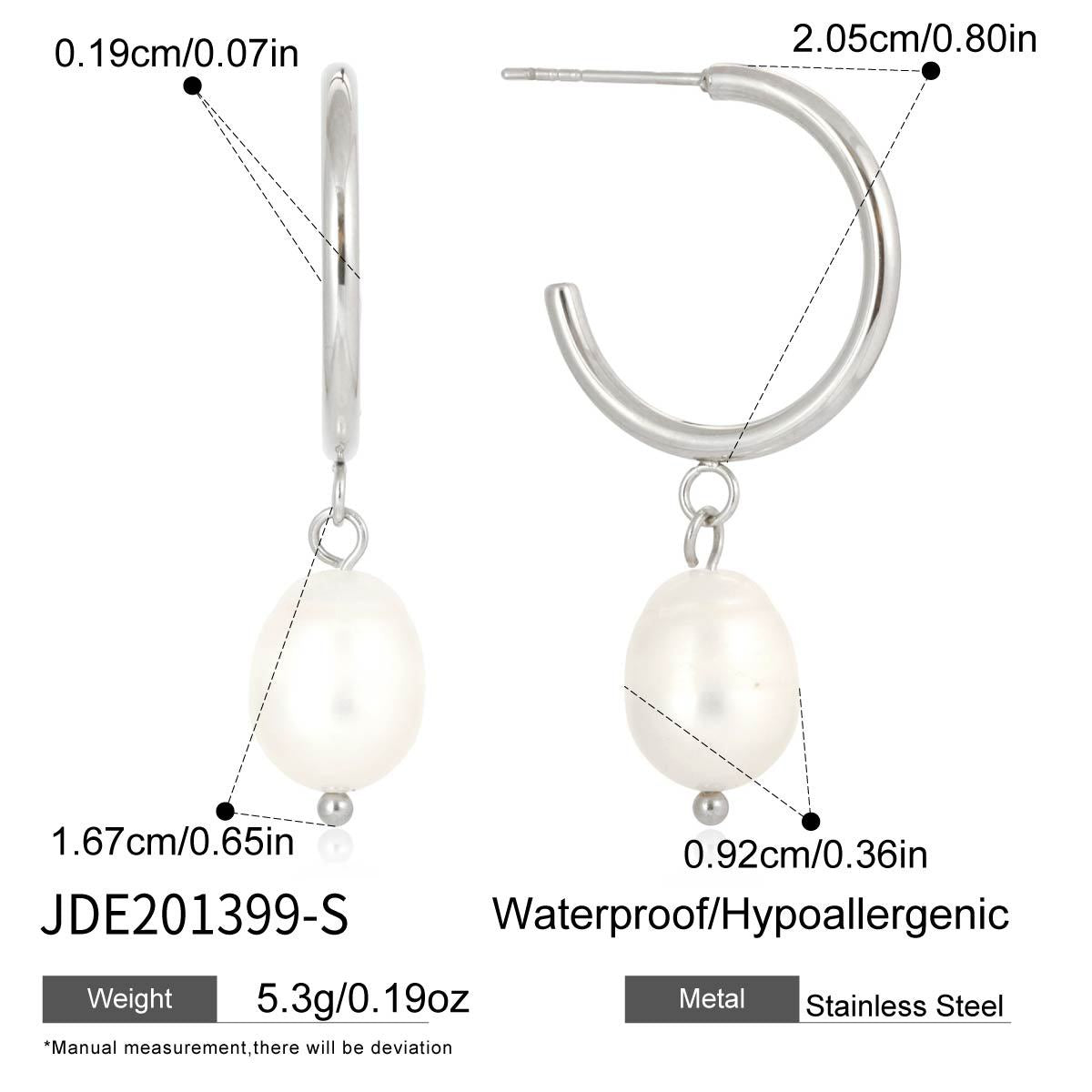 Damen Offene Ohrhänger mit elegantem Spiral-Design aus hypoallergenem Edelstahl Shop Nory