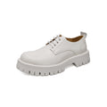 Damen modische Schnürschuhe mit robuster Plattformsohle und hochwertigem Leder