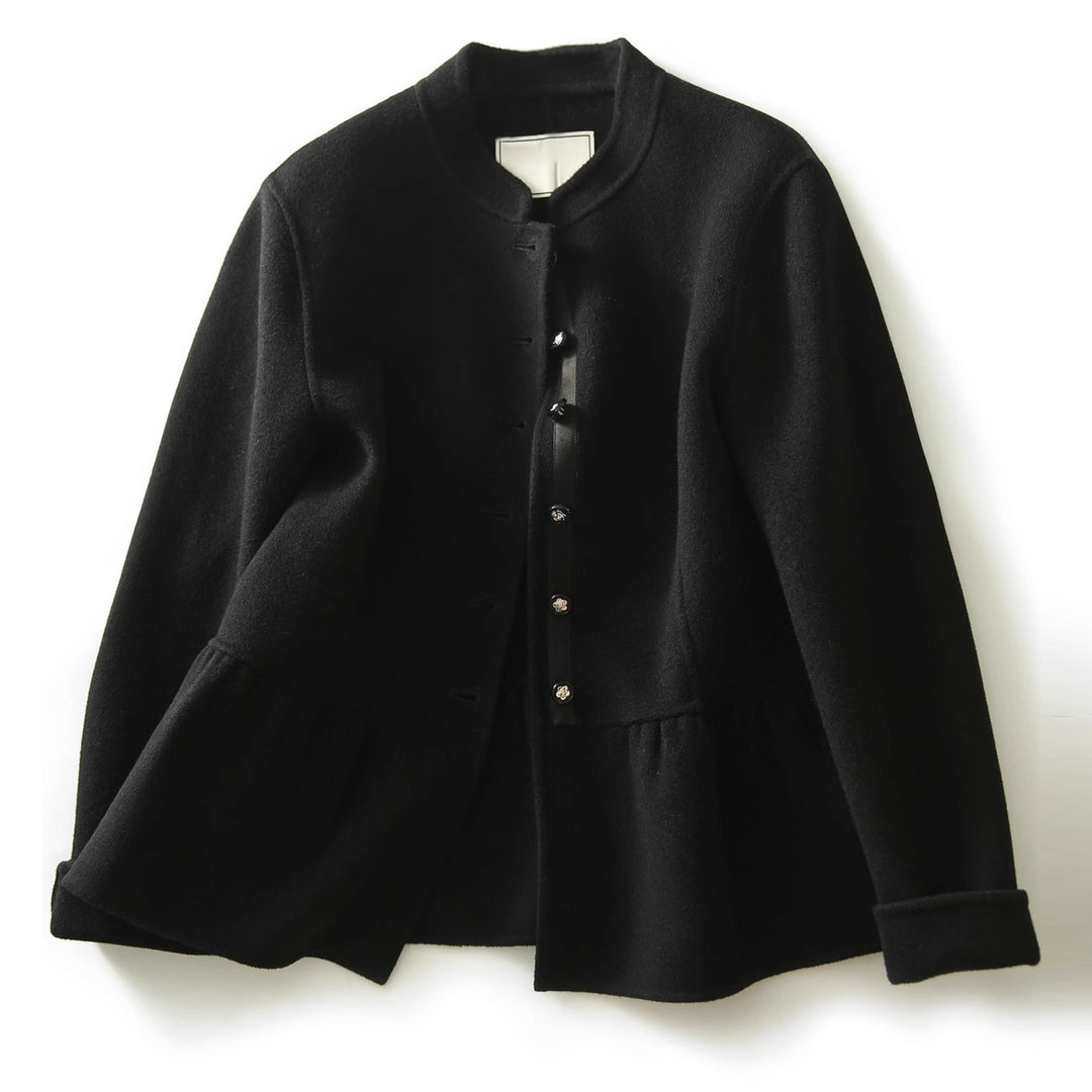 Damen Modischer Sweatjacke mit Knopfdetails Shop Nory