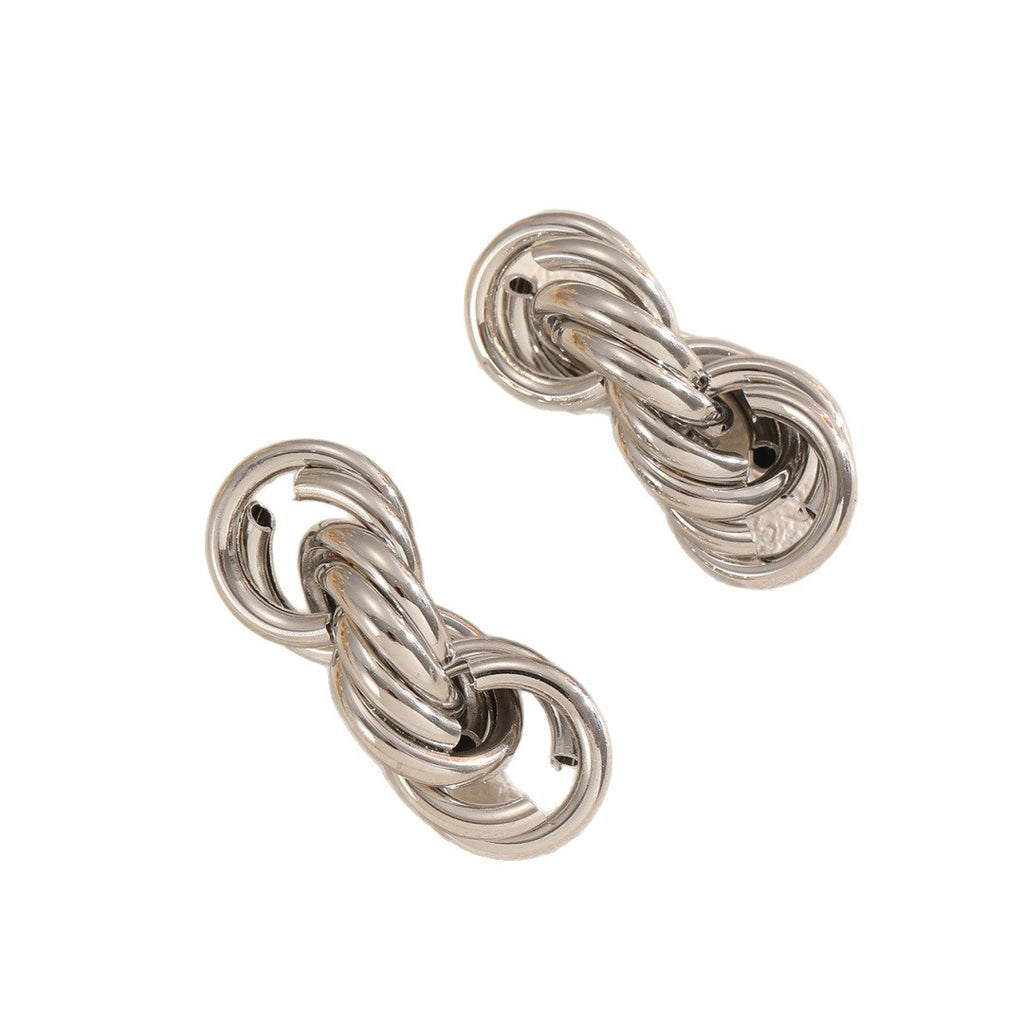 Damen Ohrstecker mit zeitgemäßem Knoten-Design Shop Nory