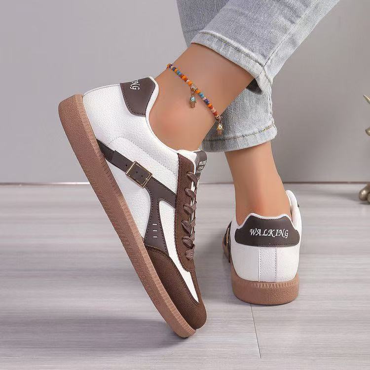 Damen Retro-inspirierte Schnür-Sneaker mit gepolstertem Komfortfußbett Shop Nory