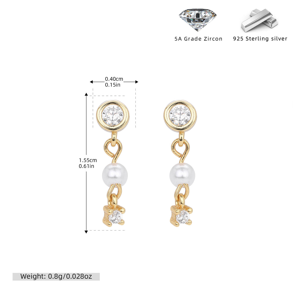 Damen Ohrhänger mit bezauberndem Bären-Anhänger und hochwertigem Zirkonbesatz Shop Nory