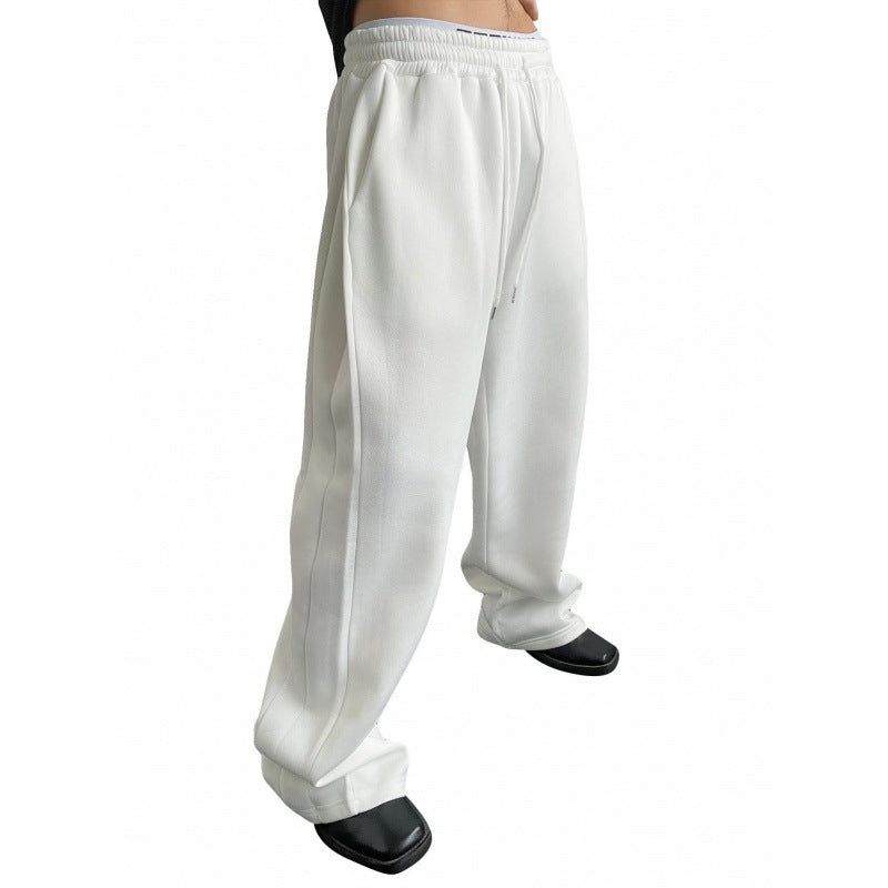 Damen weite Oversize Jogginghose mit tiefem Schritt, elastischem Bund und Kordelzug Shop Nory