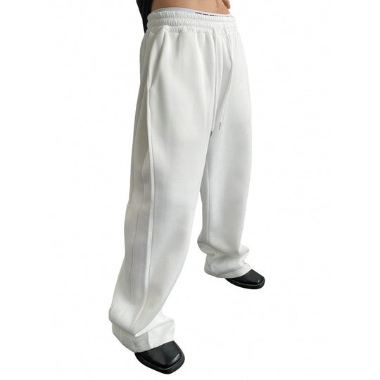 Damen weite Oversize Jogginghose mit tiefem Schritt, elastischem Bund und Kordelzug Shop Nory