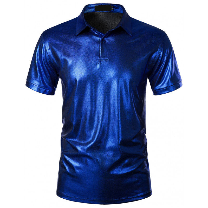 Herren glänzendes Polohemd aus hochwertigem Stoff Shopnory