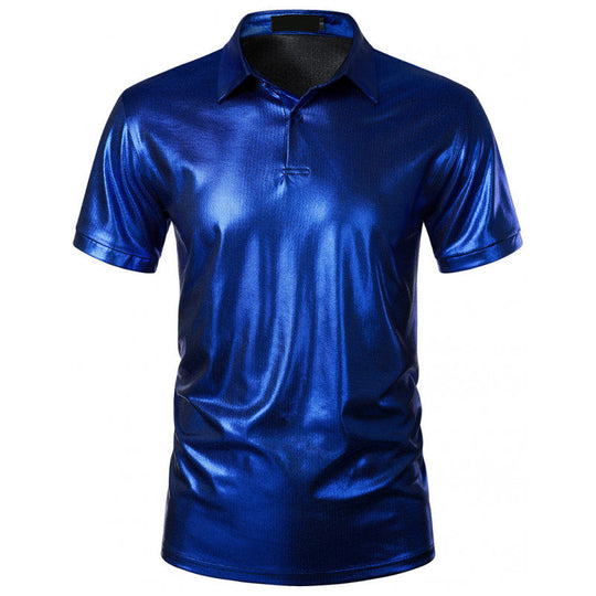 Herren glänzendes Polohemd aus hochwertigem Stoff Shopnory