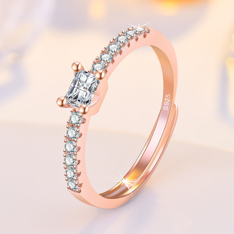 Damenring mit funkelndem Zirkonia-Besatz und elegantem Design Shop Nory