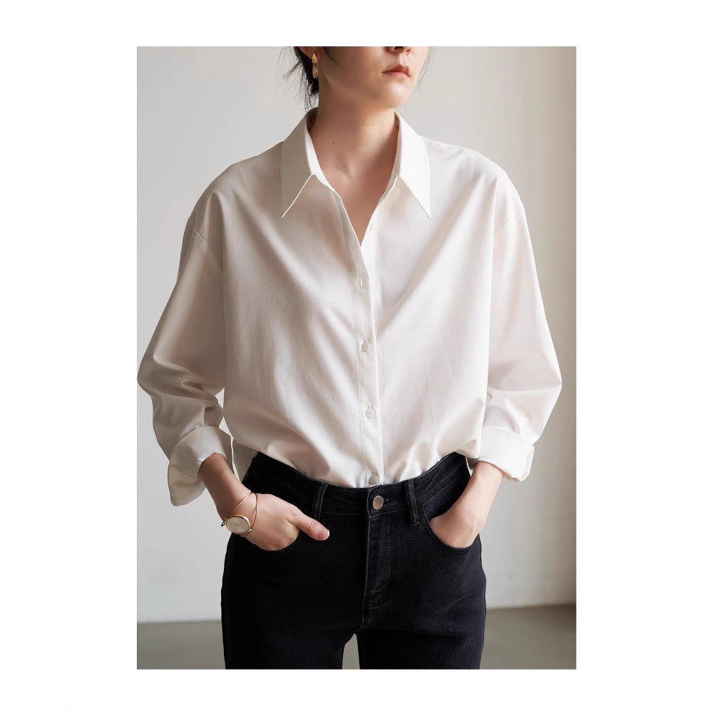 Damen Schicke und lässige Bluse mit oversized Schnitt Shop Nory