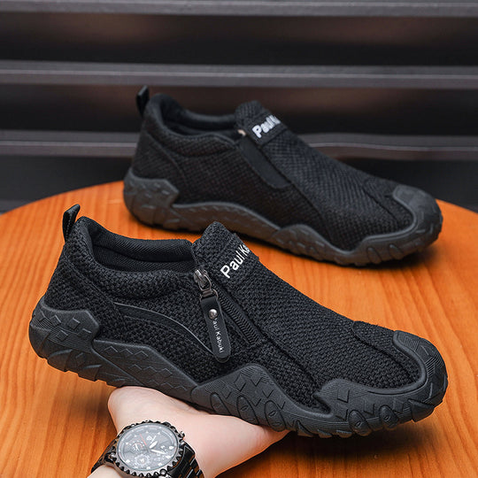 Herren Flexibler Strick-Sneaker mit Reißverschluss Shop Nory
