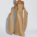 Damen Glamouröses Abendkleid mit Drapierungen