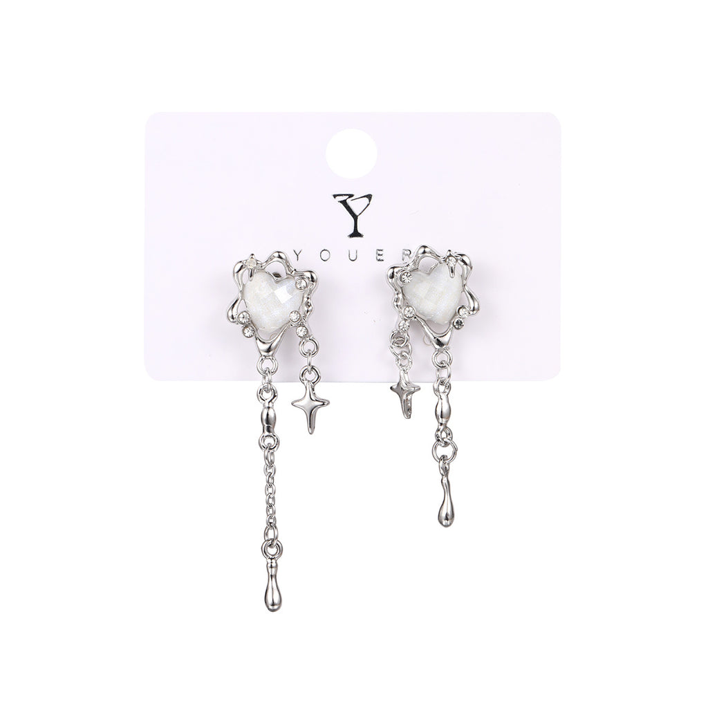 Damen Ohrringe mit elegantem, geometrischem Design und Perlenakzenten Shop Nory