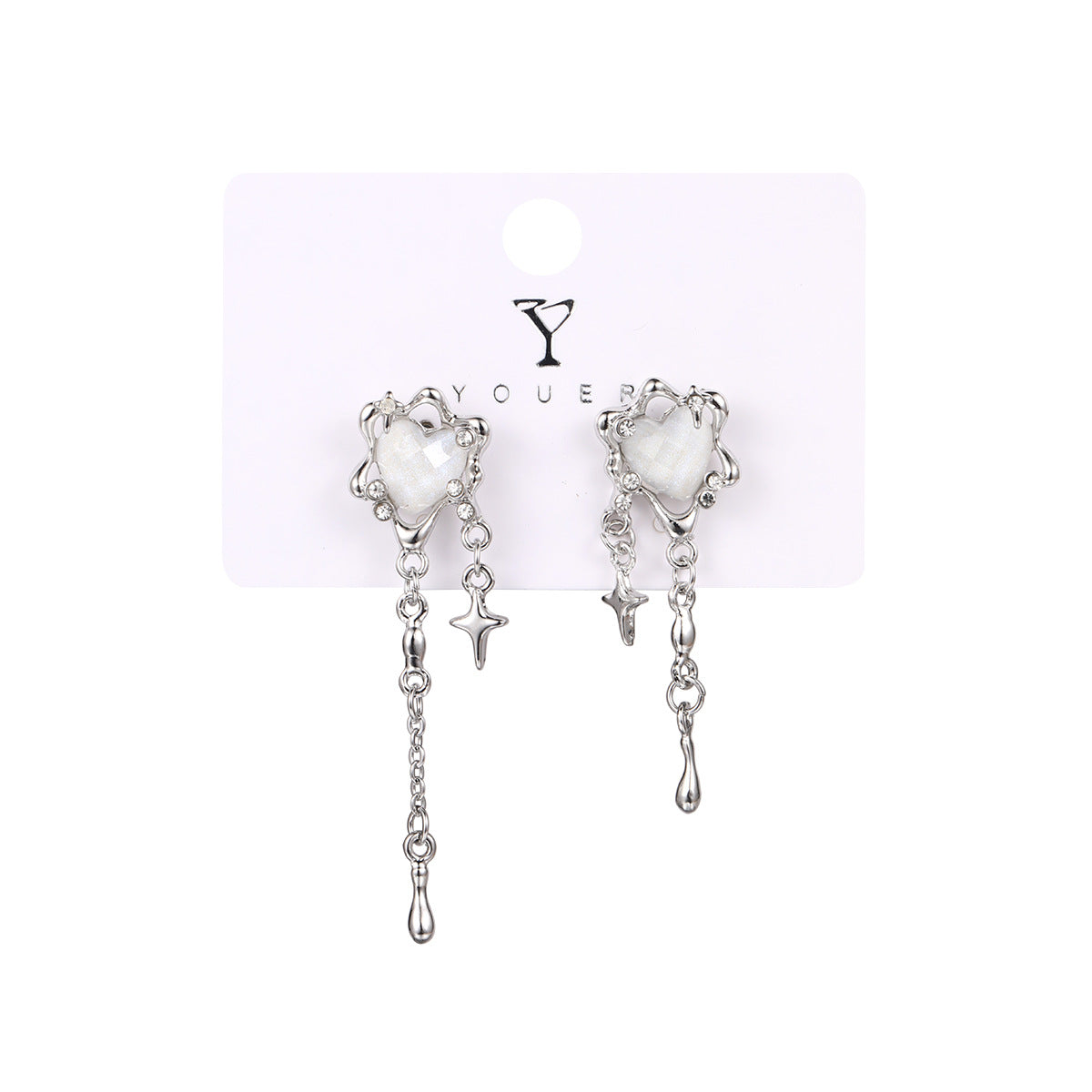 Damen Ohrringe mit elegantem, geometrischem Design und Perlenakzenten Shop Nory