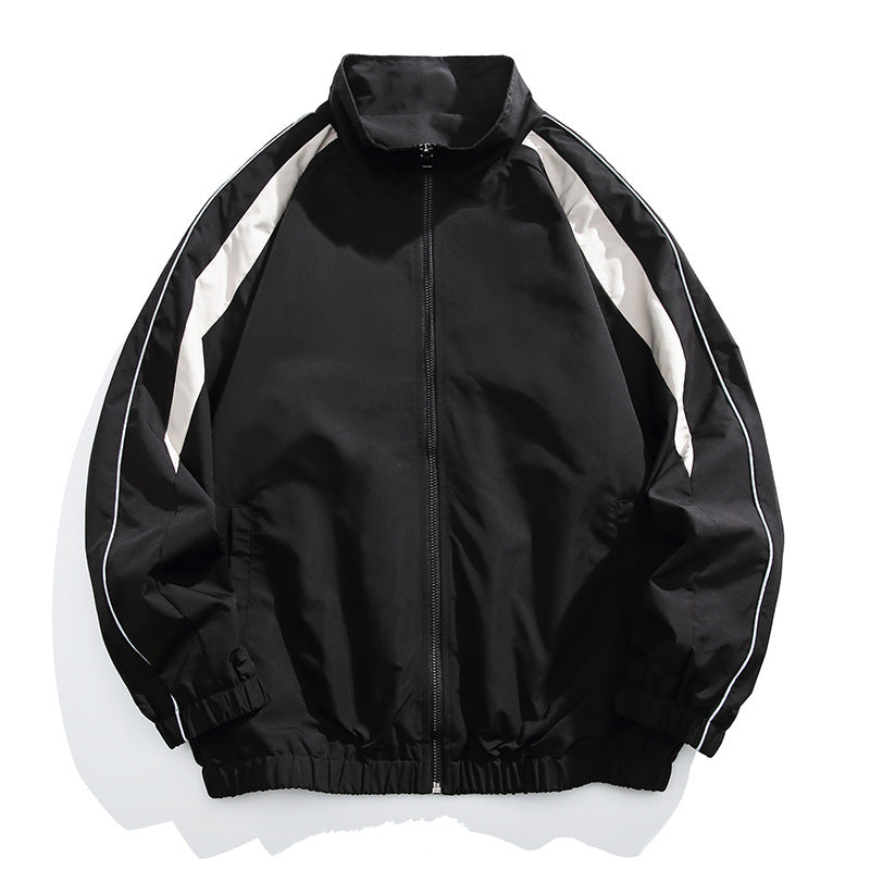Herren Sportliche Trainingsjacke mit hohem Kragen Shop Nory