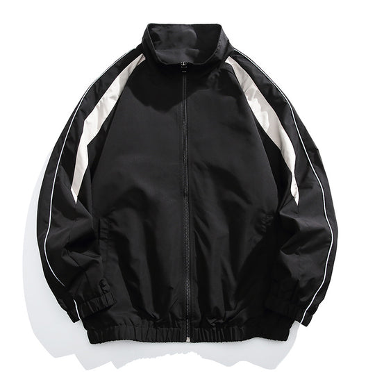 Herren Sportliche Trainingsjacke mit hohem Kragen Shop Nory