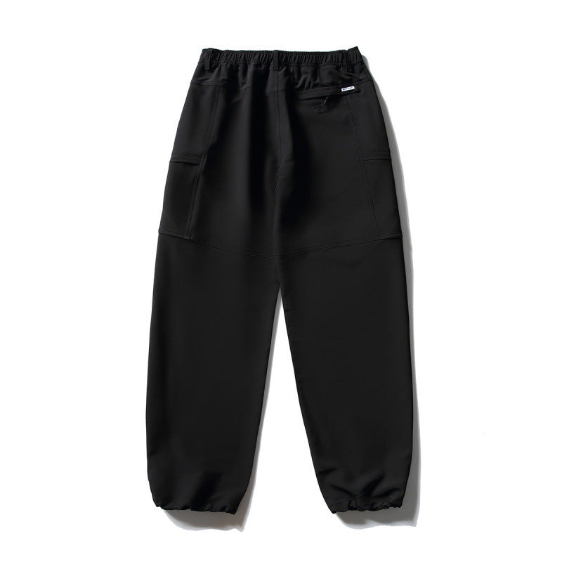 Herren Technische Cargo-Freizeithose mit elastischem Bund, Kniepaneelen und Reißverschlusstaschen Shop Nory