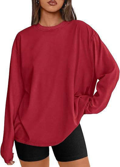 Damen Oversize-Sweatshirt mit Rundhalsausschnitt und verlängertem Saum Shop Nory