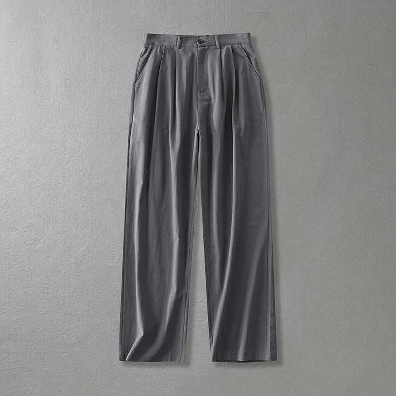 Damen Weite Bundfalten-Hose mit hoher Taille Shop Nory