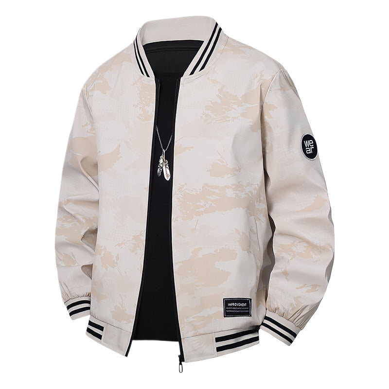 Herren Sportliche Bomberjacke mit kontrastierenden Details Shop Nory