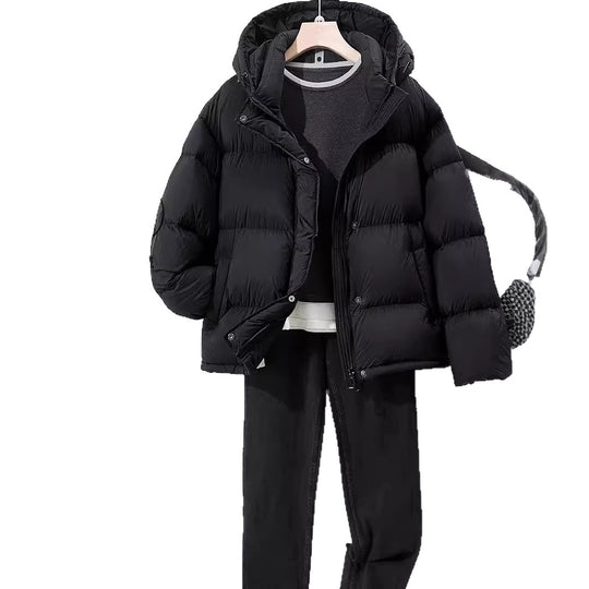 Damen Stilvolle Daunenjacke mit Kapuze Shop Nory