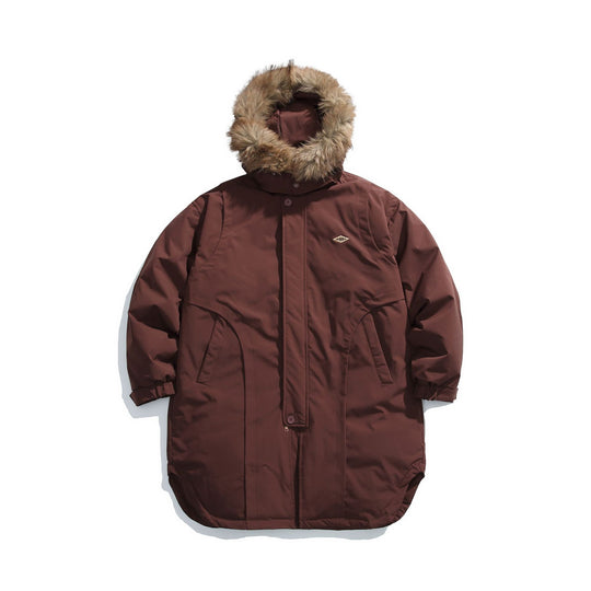 Herren Gefütterter Winterparka mit abnehmbarer Kunstfellkapuze Shop Nory