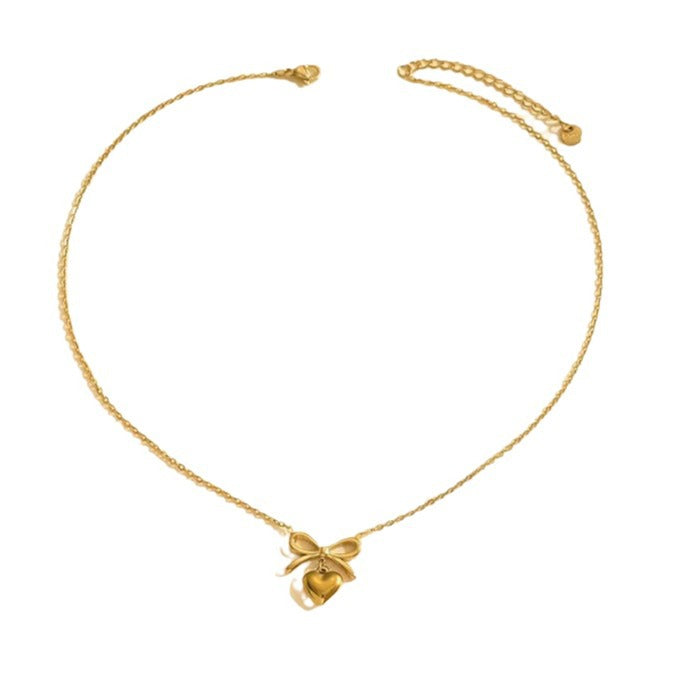 Damen Halskette mit eleganten Schmetterlingsanhänger und feiner Gliederkette Shop Nory