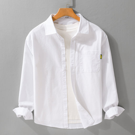 Damen Leichtes Baumwoll-Overshirt mit Kentkragen, aufgesetzter Brusttasche und Relaxed-Fit Shop Nory