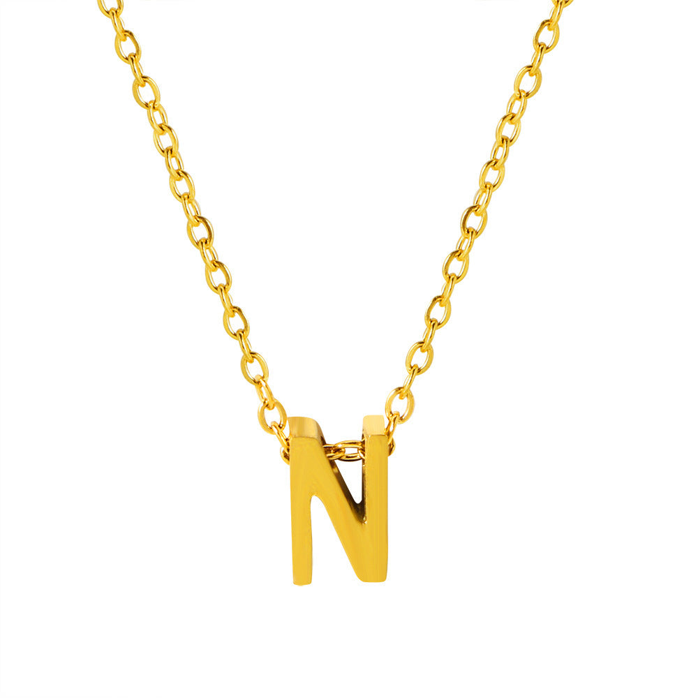 Damen personalisierte Initial Anhänger Halskette Shop Nory